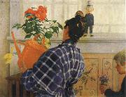 Carl Larsson The Artist-s Wife and Children china oil painting reproduction